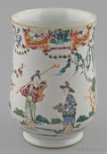 Chinese export porcelain baluster form mug late 18th c