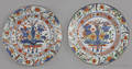 Pair of Chinese export porcelain plates 18th c