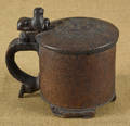 Scandinavian burl wood tankard late 18th c