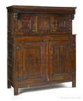 English Jacobean oak court cupboard late 17th c