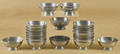 Group of twenty English pewter bowls 19th c