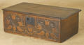 Jacobean carved oak Bible box late 17th c