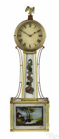 Federal mahogany Willards Patent banjo clock 19th c