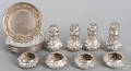 Stieff repouss sterling silver condiment set