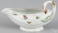Worcester porcelain cabbage leaf sauce boat
