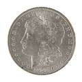 Silver Morgan dollar coin