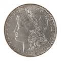 Silver Morgan dollar coin