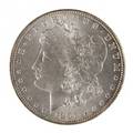 Silver Morgan dollar coin