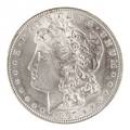 Silver Morgan dollar coin