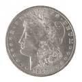 Silver Morgan dollar coin