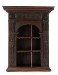 Carved  Stained Walnut Wall Shelf 19th C