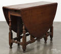 William  Mary cherry and walnut gateleg dining table