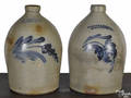 Two Pennsylvania stoneware jugs 19th c