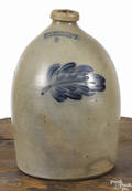 Pennsylvania twogallon stoneware crock 19th c