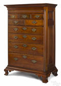 Chester County Pennsylvania Queen Anne walnut tall chest ca 1760
