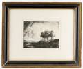 After Rembrandt The Three Trees Etching