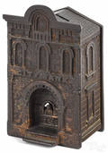 Cast iron City Bank with a teller still bank