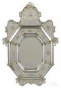 Venetian etched glass mirror 20th c