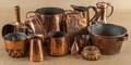 Collection of copper cookware