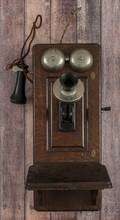 Western Electric oak wall telephone