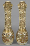 Pair of Japanese Satsuma vases ca 1900