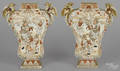 Pair of Japanese Satsuma urns ca 1900