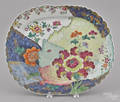 Chinese export porcelain tobacco leaf platter late 18th c