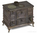 Cast iron and enamel  St Nicolas Revin  toy stove