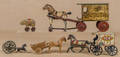 Four horse drawn toys