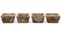 Set of 4 Cast Stone Garden Planters Circa 1920