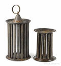 Four American tin candlemolds 19th c