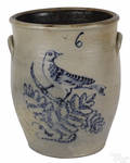 Sixgallon stoneware crock 19th c