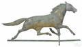 American copper hollowbody running horse weathervane late 19th c
