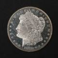 Silver Morgan dollar coin