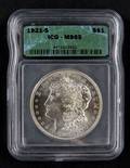 Silver Morgan dollar coin