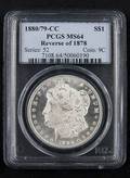 Silver Morgan dollar coin