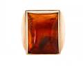 12k Yellow Gold  Amber Ring