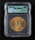 Gold Saint Gaudens twenty dollar coin