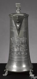 German pewter Bakers Guild flagon 18th c
