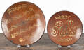 Two redware plates