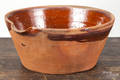 Large Pennsylvania redware batter bowl