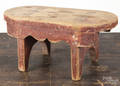 Pennsylvania painted pine mortised footstool