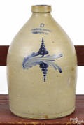 Pennsylvania threegallon stoneware jug 19th c