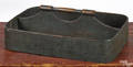 Painted bentwood utensil box 19th c