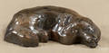 Earthenware reclining lamb
