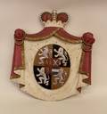 20th C French Hand Carved Oak Coat of Arms