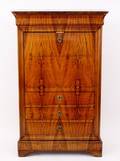 French Marble Top Secretaire A Abuttant