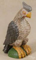 Contemporary carved and painted eagle