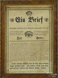German text  Ein Brief  broadside