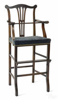 Georgian style mahogany highchair 19th c